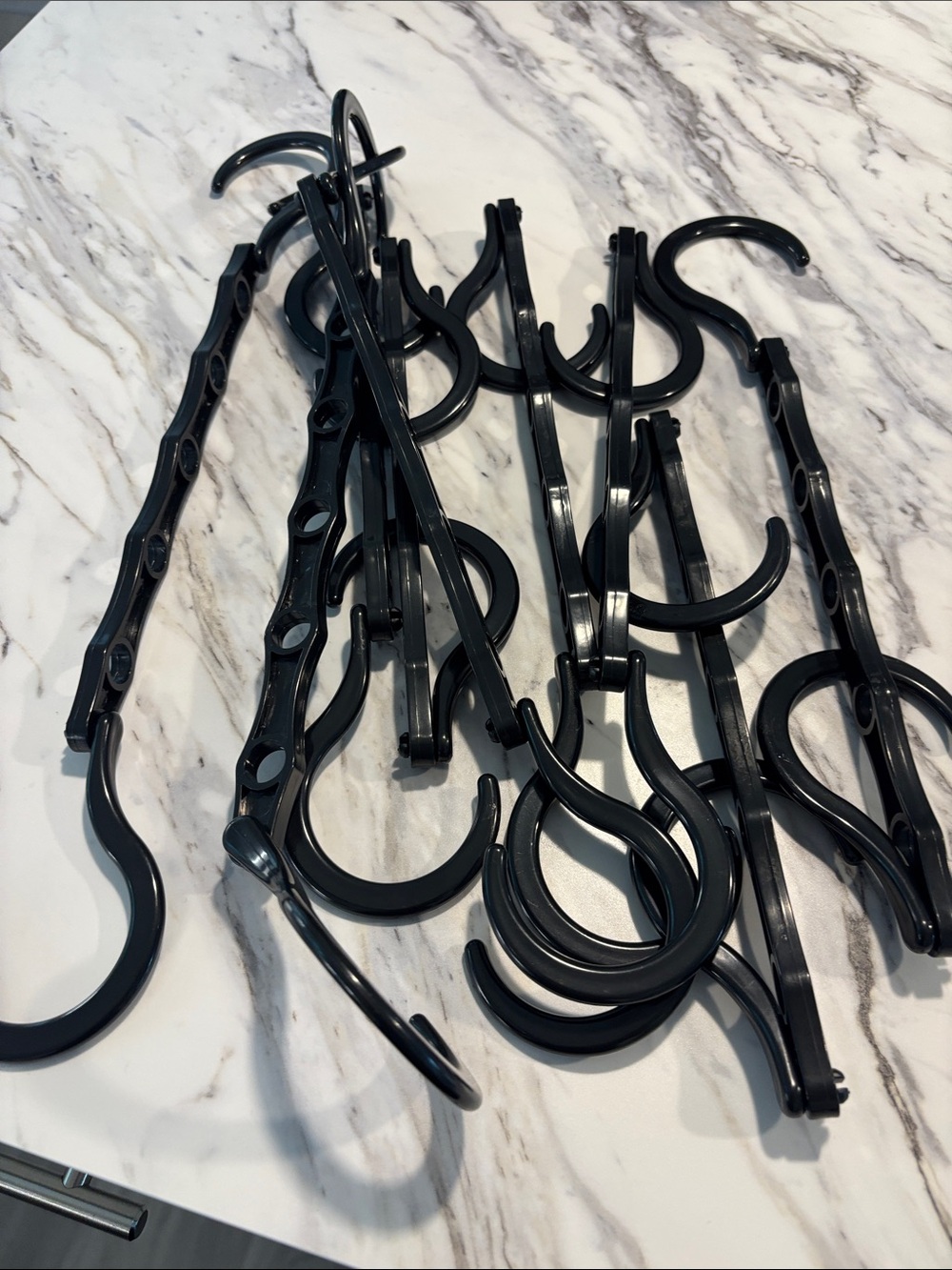 Black Multi-Purpose Men's Accessory Hangers
